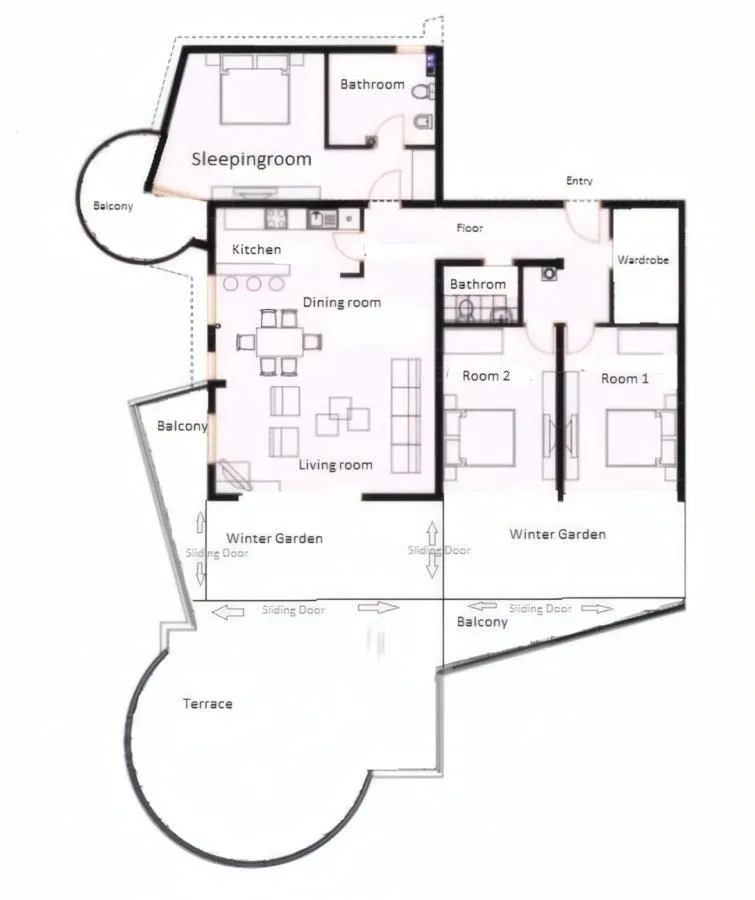 Prodaja, trosoban stan, 241m², Dobre Vode, Bar