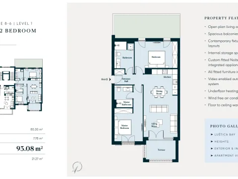 Sale, two bedroom apartment, 92m², Luštica Bay, Tivat - image 17