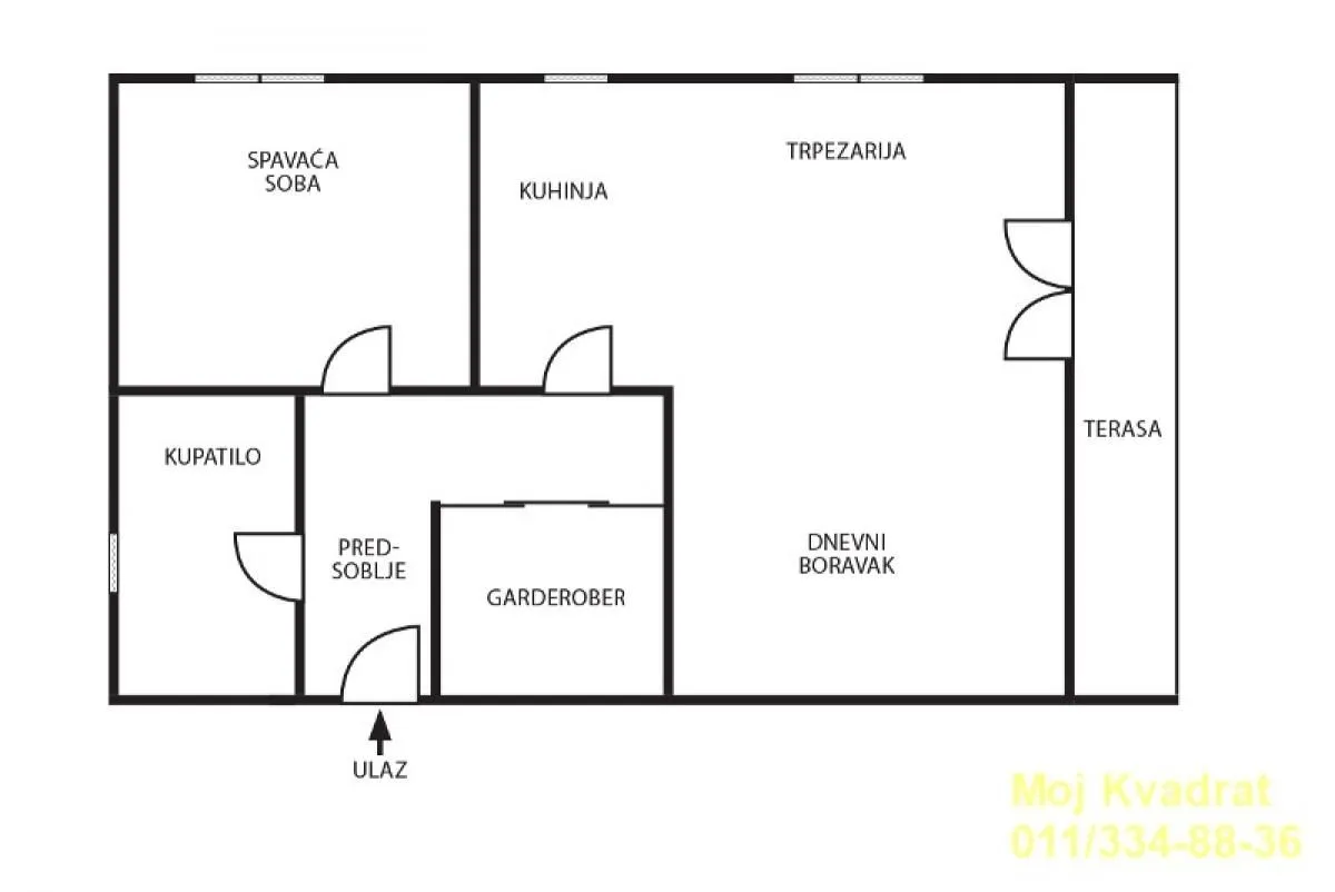 Sale, two bedroom apartment, 68m², Vračar Hram, Vračar Sve Podlokacije