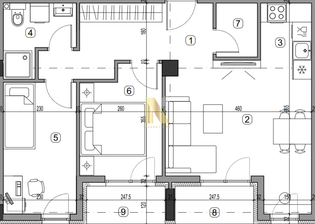 Prodaja, trosoban stan, 61m², Centar, Inđija