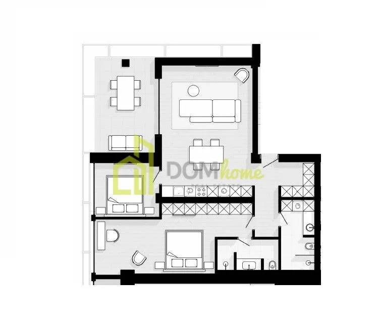 Sale, two bedroom apartment, 106m², Sveti Stefan, Budva