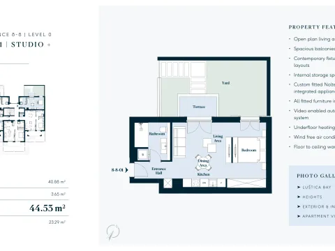 Prodaja, garsonjera, 39m², Luštica Bay, Tivat - image 18