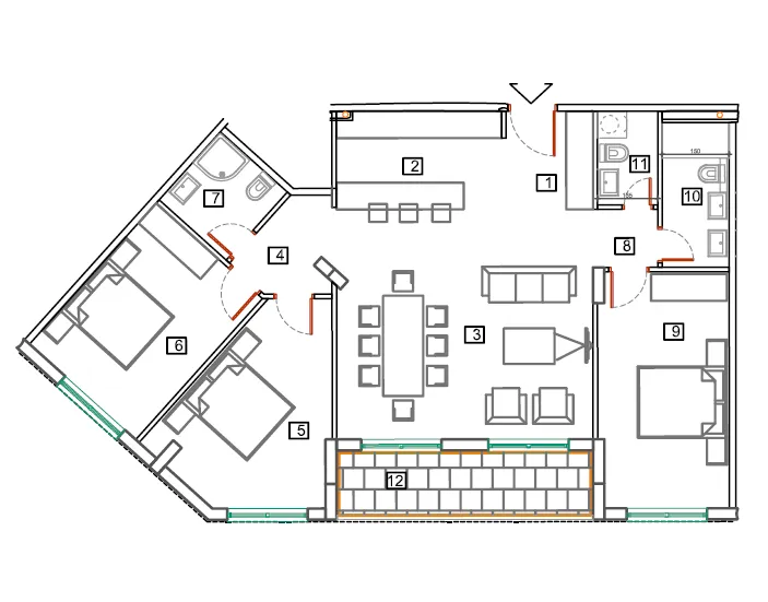 Sale, apartment, 66m², Bečići, Budva