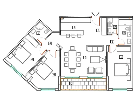 Sale, apartment, 66m², Bečići, Budva - image 7