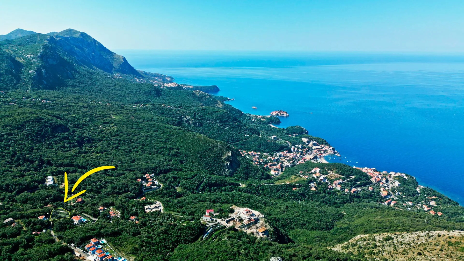 Prodaja, plac, 732m², Budva, Crna Gora