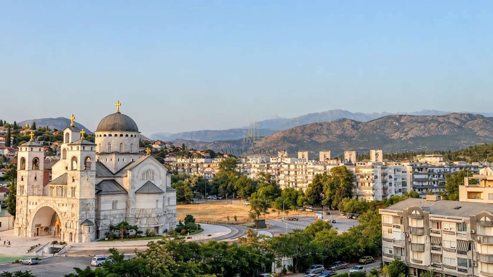 View of the city and the Cathedral of the Resurrection of Christ from the property.