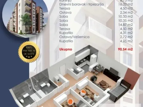 Prodaja, trosoban stan, 90m², Centar, Stara Pazova - image 3