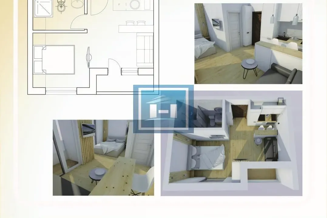 Sale, studio apartment, 23m², Aqua park, Jagodina