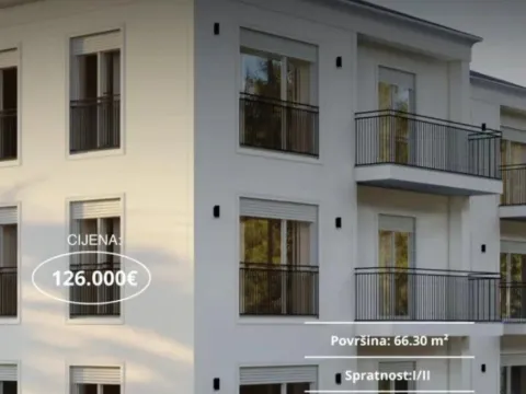 Prodaja, dvosoban stan, 66m², Zabjelo, Podgorica