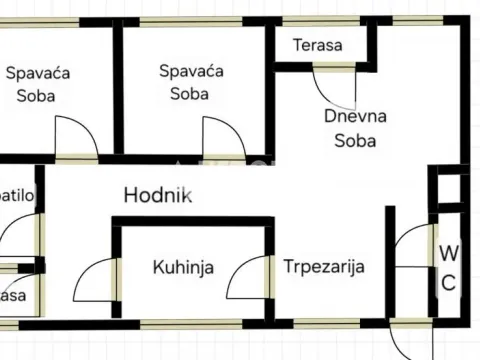 Sale, three bedroom apartment, 70m², Novi Beograd Blok 23, Novi Beograd Sve Podlokacije - image 12
