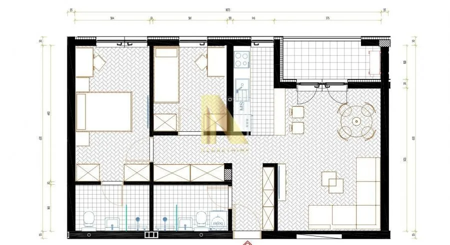 Prodaja, trosoban stan, 65m², Sremska Kamenica, Petrovaradin