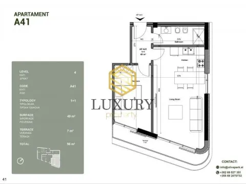 Prodaja, jednosoban stan, 54m², Liman, Ulcinj - image 3