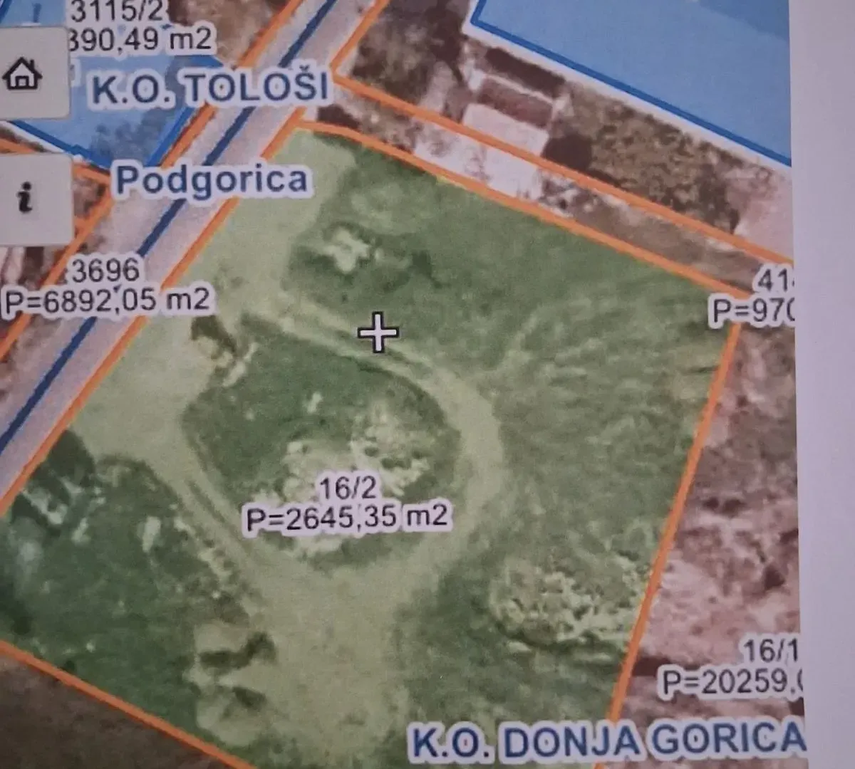 Prodaja, plac, 2645m², Sadine, Podgorica