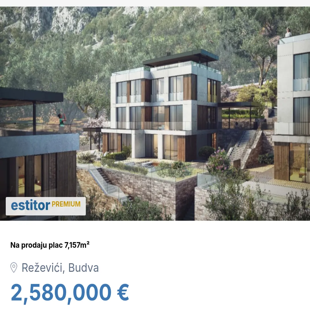 Sale, land lot, 7157m², Reževići, Budva