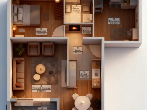 Sale, two bedroom apartment, 64m², Gornja Gorica, Podgorica - image 3