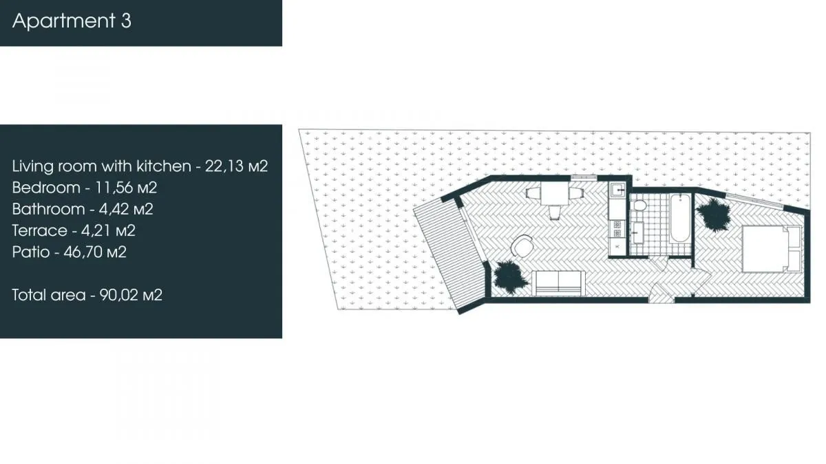 Prodaja, jednosoban stan, 90m², Donja Lastva, Tivat