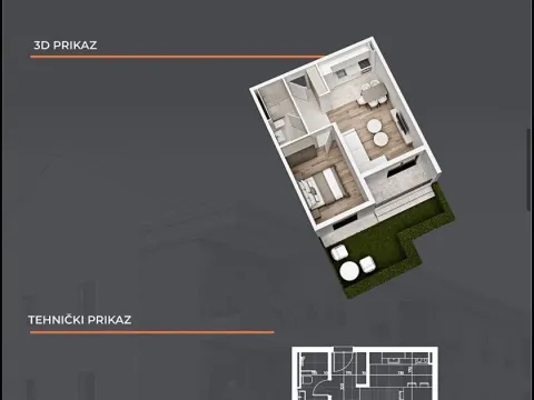 Prodaja, jednosoban stan, 47m², Gornja Gorica, Podgorica - image 3