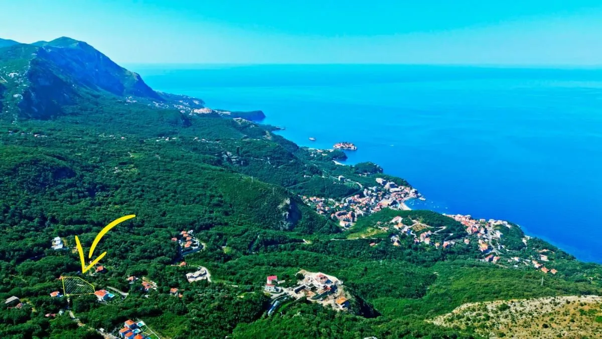 Sale, land lot, 732m², Pržno, Budva