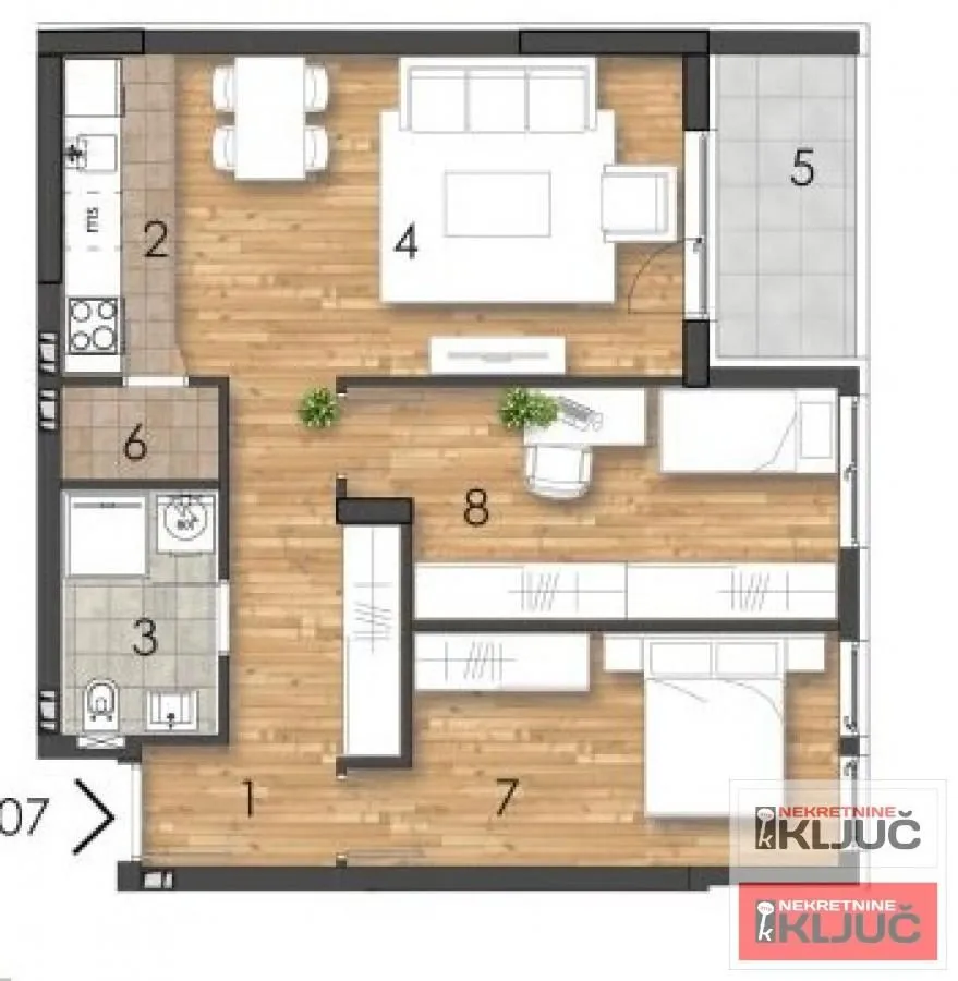 Prodaja, trosoban stan, 65m², Telep, Novi Sad Sve Podlokacije
