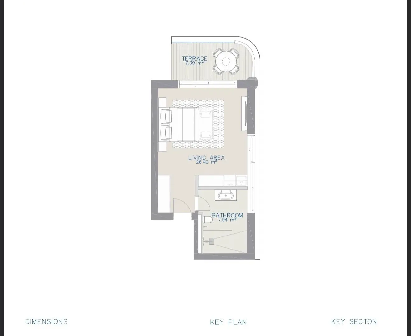 Prodaja, garsonjera, 42m², Velika Plaža, Ulcinj