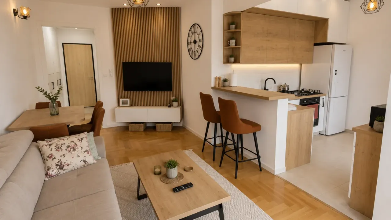 Rent, one bedroom apartment, 50m², Pod Goricom, Podgorica