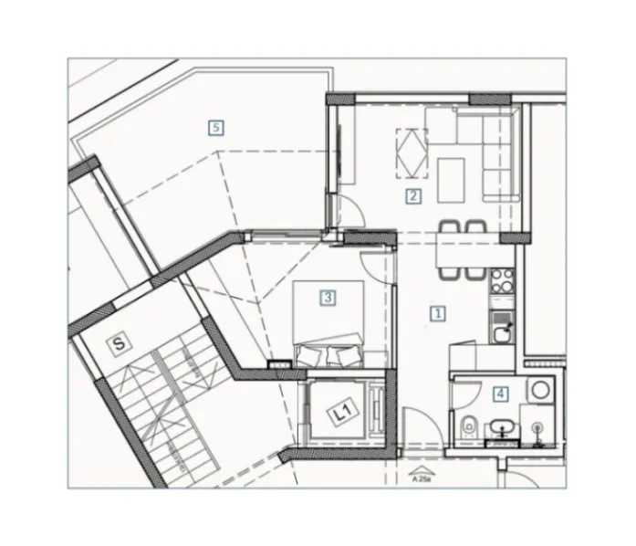 Sale, one bedroom apartment, 56m², Budva, Crna Gora