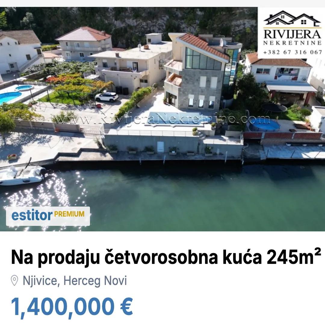 Prodaja, kuća, 245m², Njivice, Herceg Novi