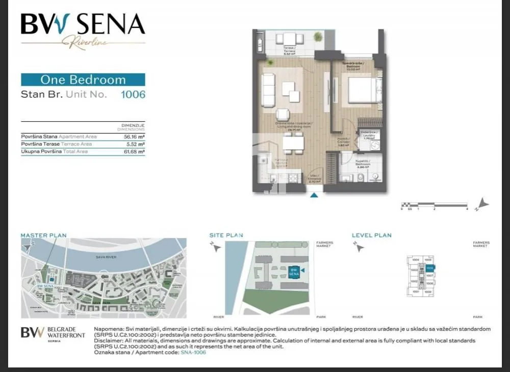 Prodaja, dvosoban stan, 62m², Savski Venac, Beograd