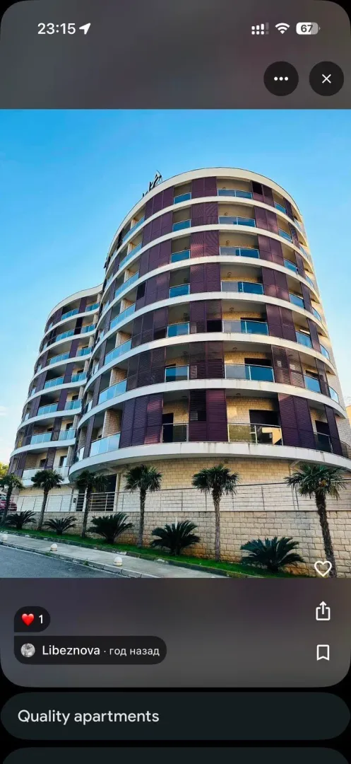 Rent, studio apartment, 42m², Bečići, Budva