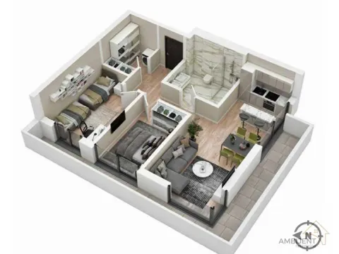 Sale, three bedroom apartment, 69m², Centar Sve Podlokacije, Beograd