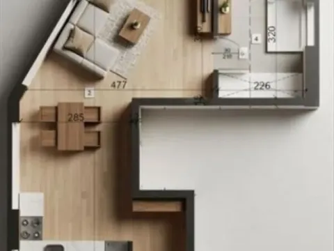 Sale, one bedroom apartment, 46m², Uciteljsko Naselje, Zvezdara Sve Podlokacije - image 2