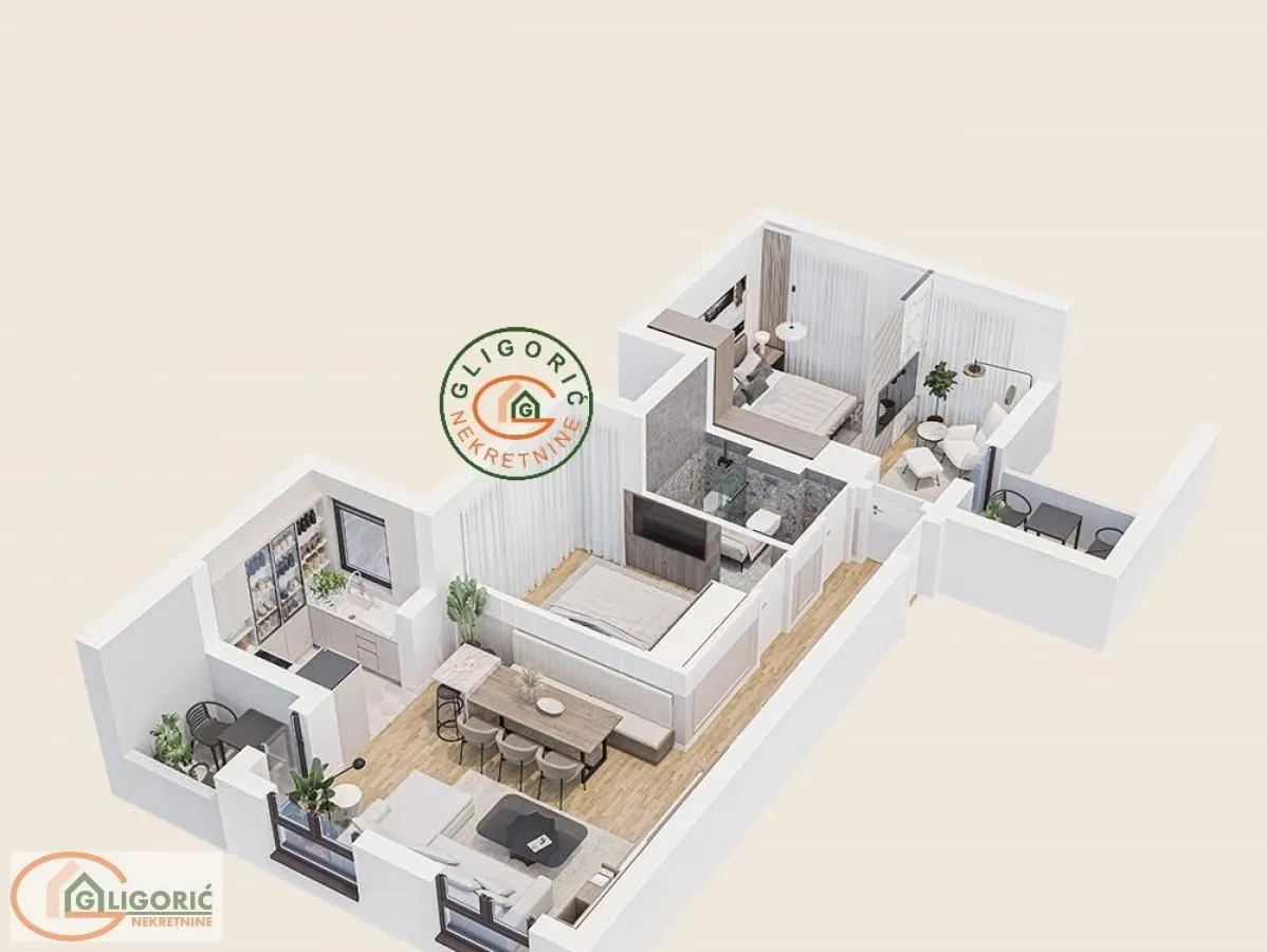 Sale, three bedroom apartment, 60m², Ledine, Beograd