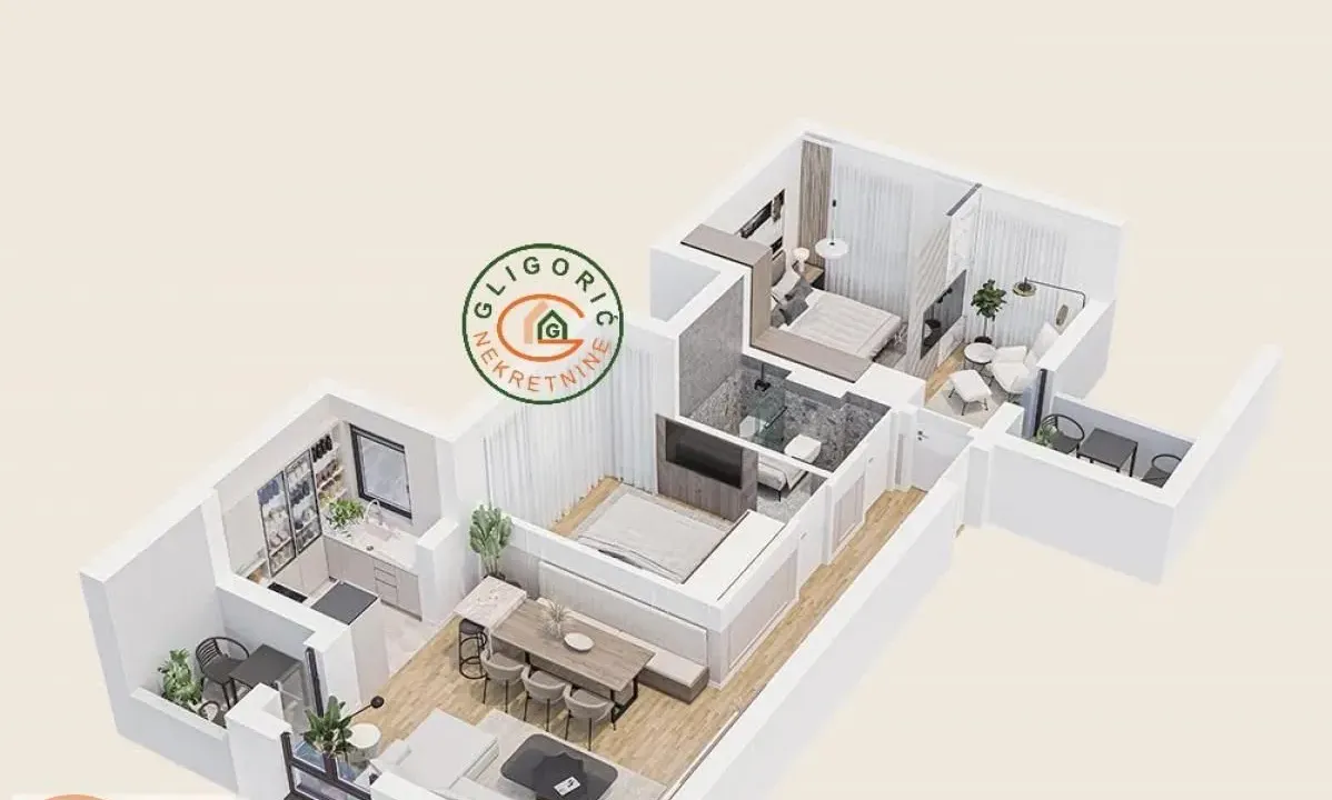 Prodaja, trosoban stan, 60m², Ledine, Beograd