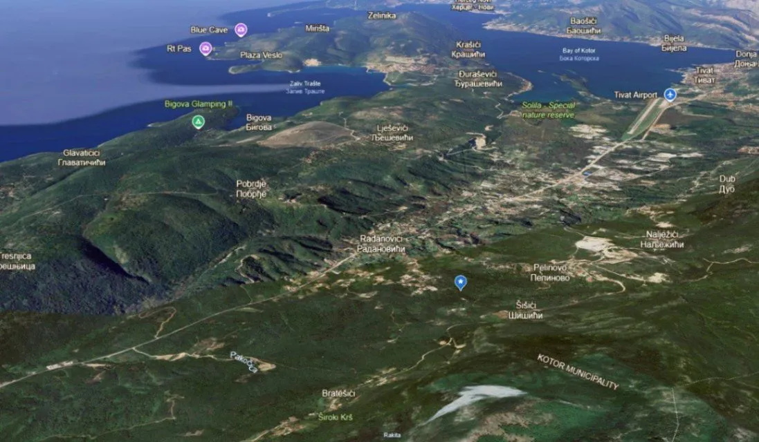 Sale, land lot, 2420m², Radanovići, Kotor