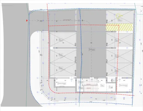 Katastarski plan parcele sa prikazanim parking mjestima. - image 7