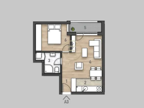Prodaja, dvosoban stan, 41m², Rotkvarija, Novi Sad Sve Podlokacije - image 4