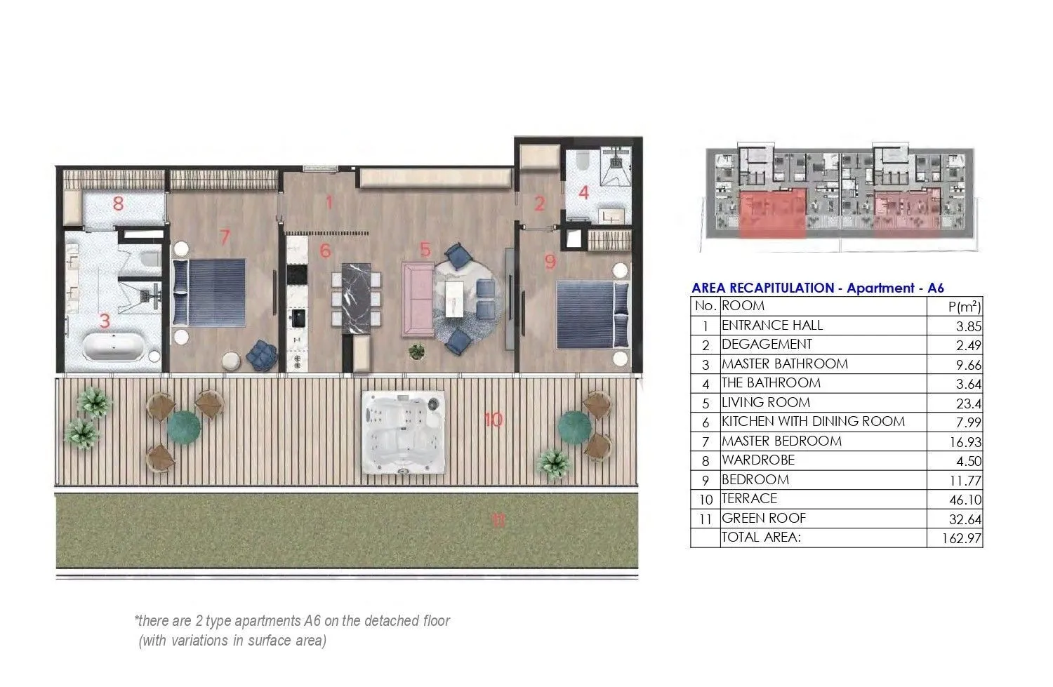 Sale, two bedroom apartment, 134m², Budva, Crna Gora