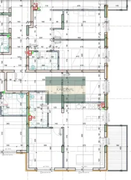 Detaljan plan stana sa rasporedom prostorija i dimenzijama. - image 10