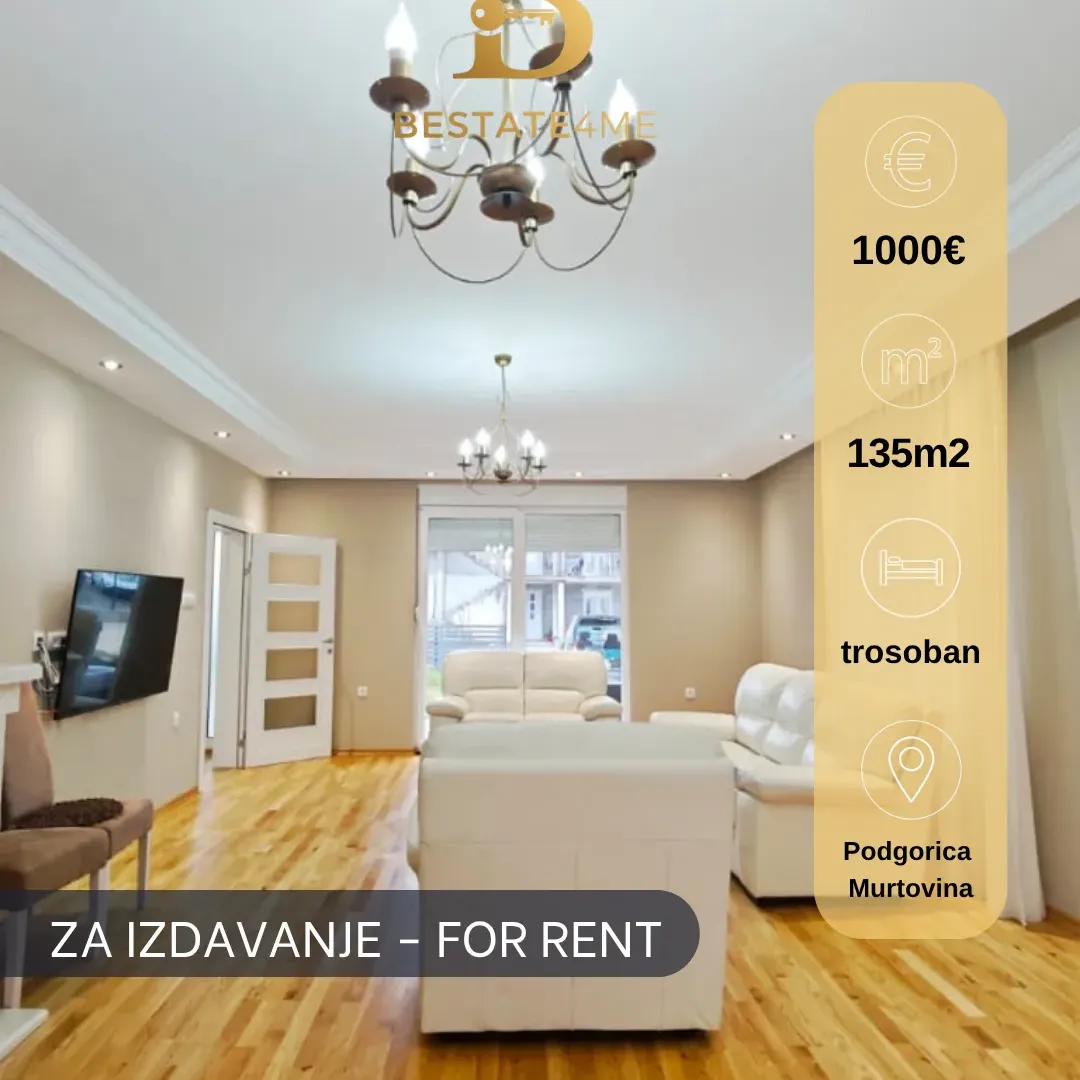 Rent, house, 135m², Murtovina, Podgorica