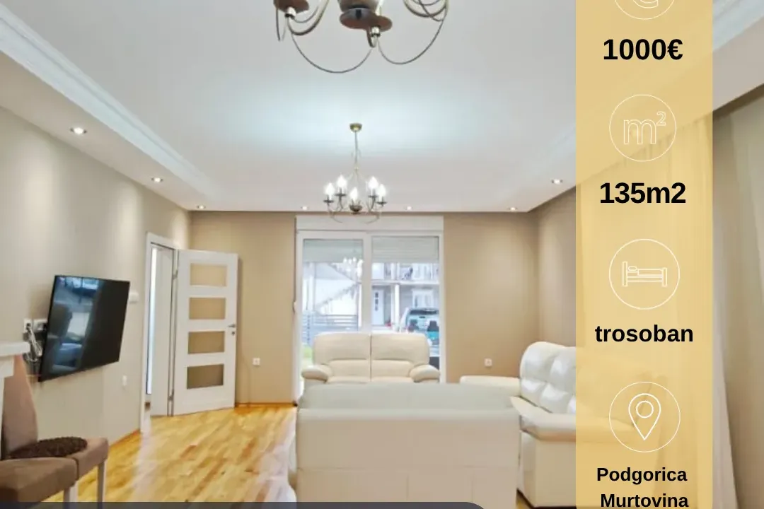 Rent, house, 135m², Murtovina, Podgorica