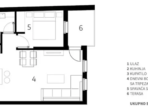 Sale, one bedroom apartment, 50m², Palilula, Niš - image 3