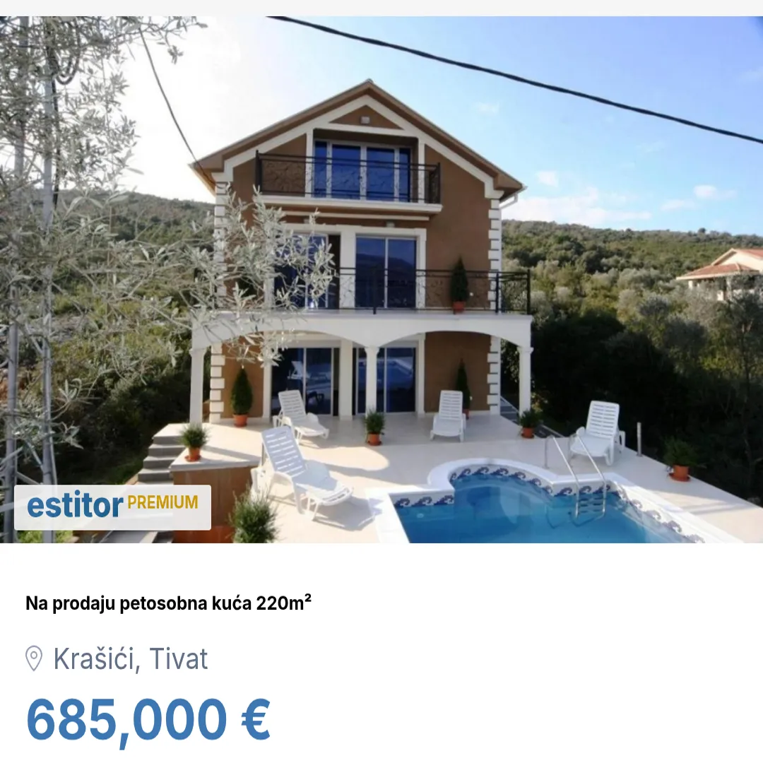 Prodaja, kuća, 220m², Krašići, Tivat