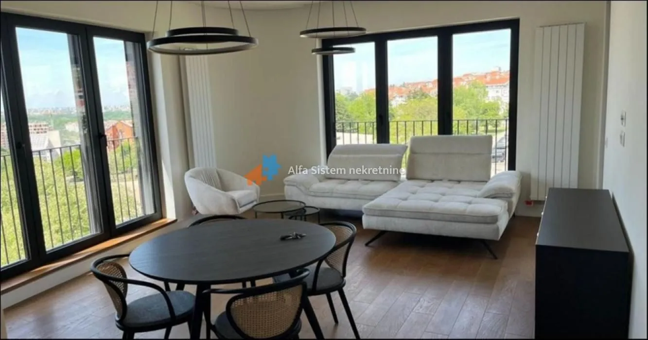 Rent, two bedroom apartment, 59m², Banovo Brdo, Beograd