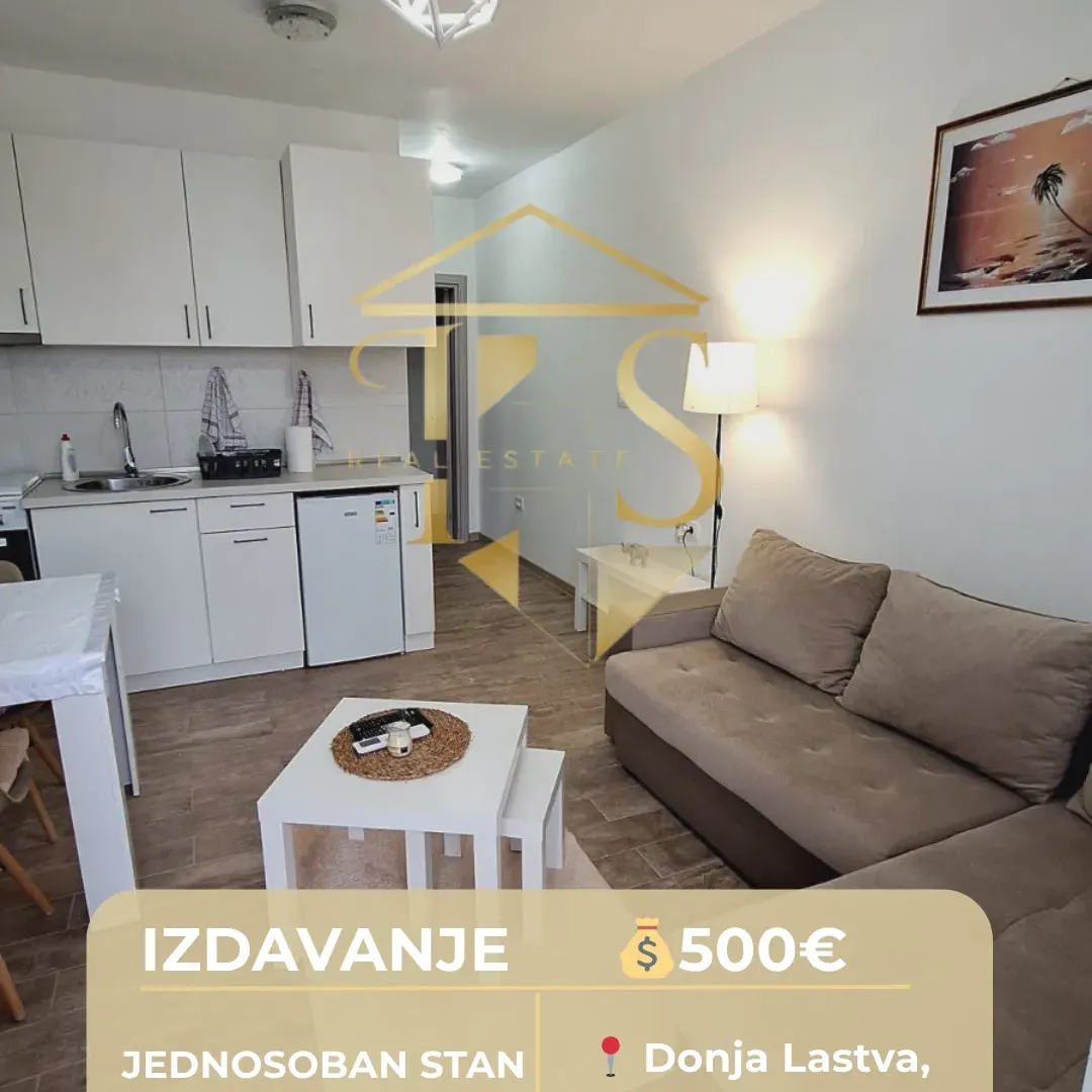 Izdavanje, jednosoban stan, 30m², Donja Lastva, Tivat