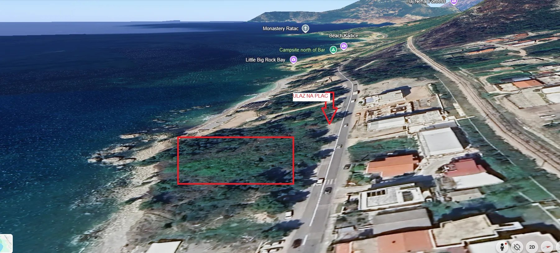 Prodaja, plac, 804m², Šušanj, Bar