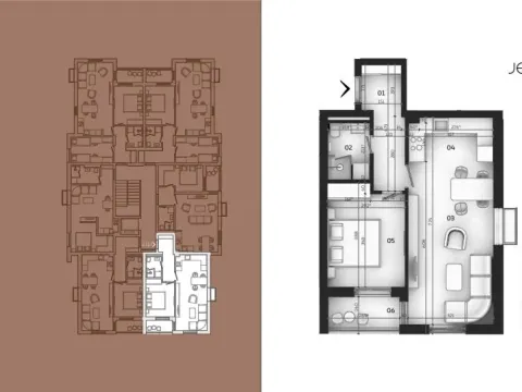 Prodaja, jednosoban stan, 47m², Tološi, Podgorica - image 6