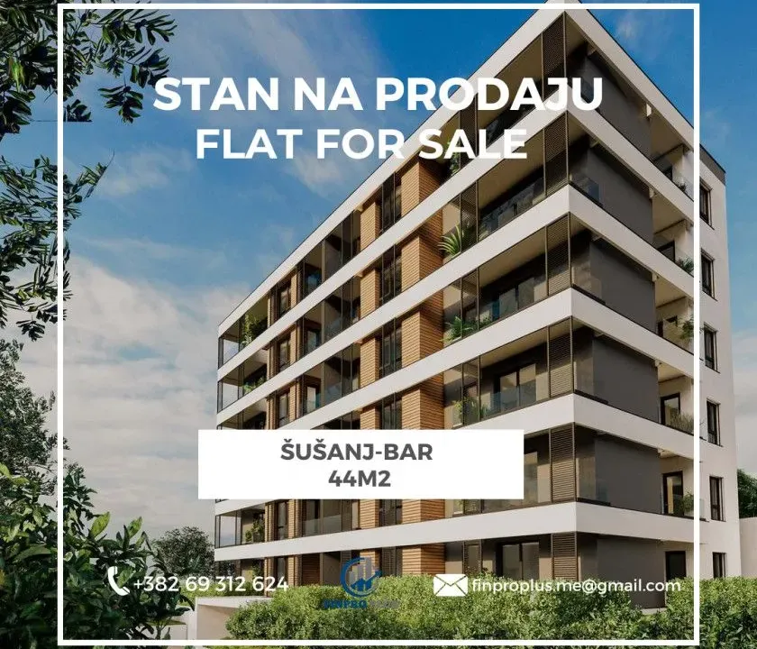 Prodaja, stan, 44m², Šušanj, Bar