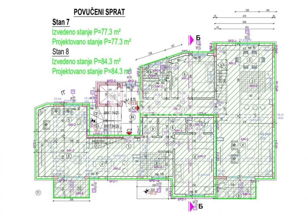 Prodaja, stan, 134m², Autokomanda, Voždovac Sve Podlokacije