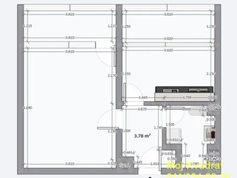 Prodaja, jednosoban stan, 45m², Novi Beograd Blok 45, Novi Beograd Sve Podlokacije - image 11
