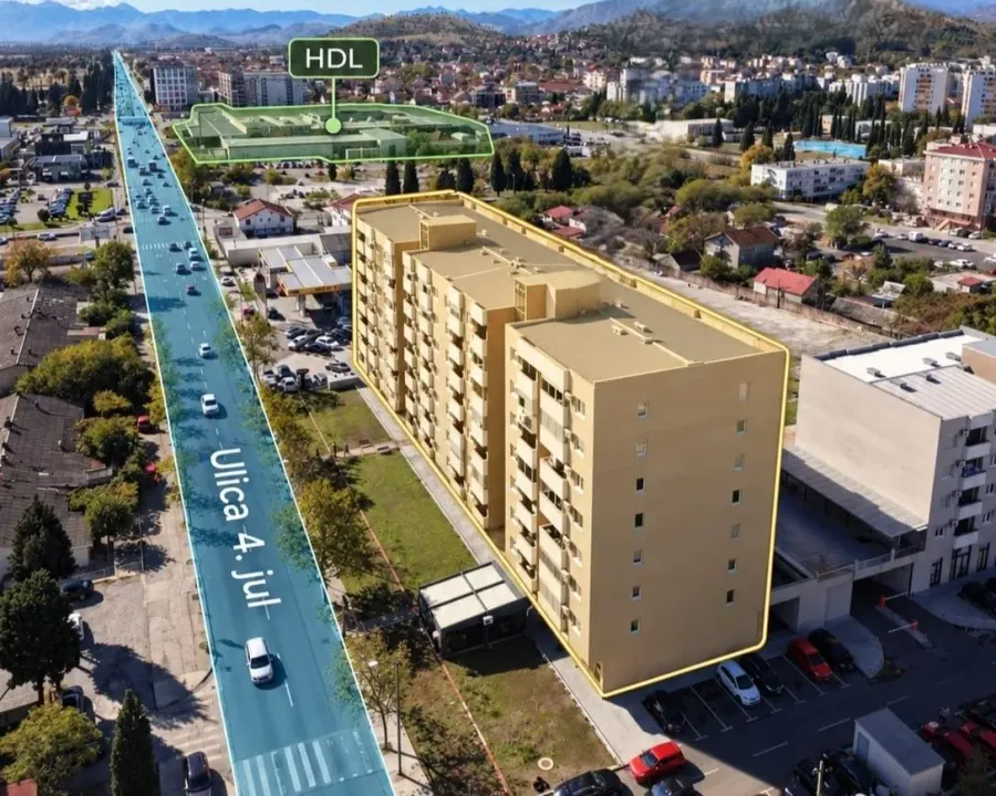 Prodaja, dvosoban stan, 65m², Pobrežje, Podgorica